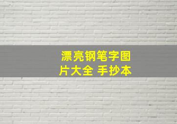 漂亮钢笔字图片大全 手抄本